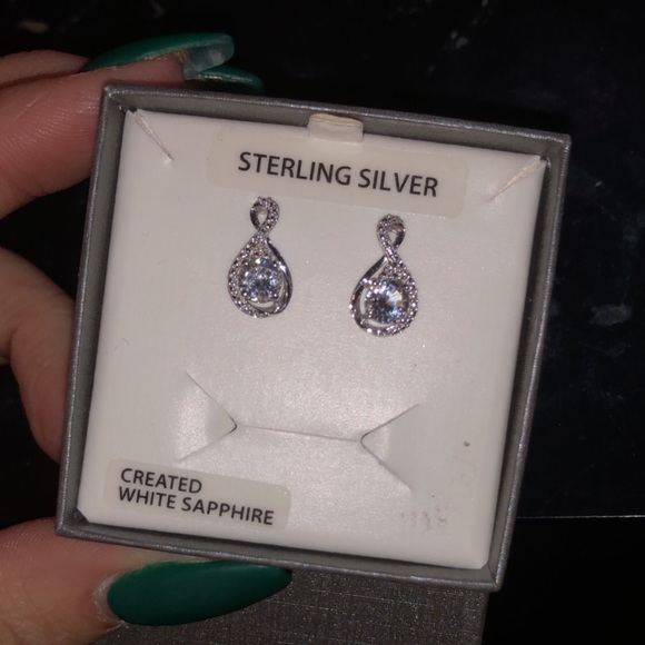 Sterling Silver Earrings - Picture 2 of 2